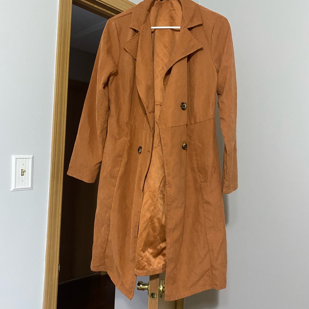 Rust Orange Trench Coat